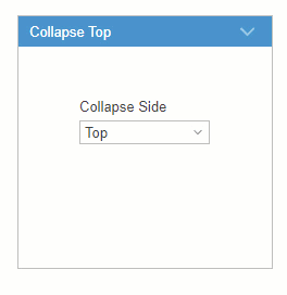 Panel demonstrating different collapse directions